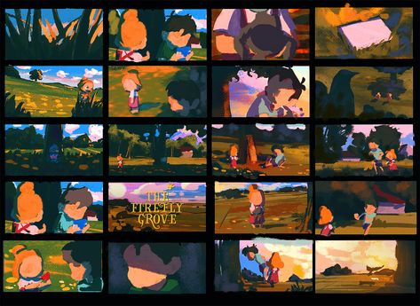 Storyboard Examples, Storyboard Ideas, Storyboard Illustration, Animation Storyboard, The Artist Movie, 동화 삽화, Color Script, Color Studies, Visual Development