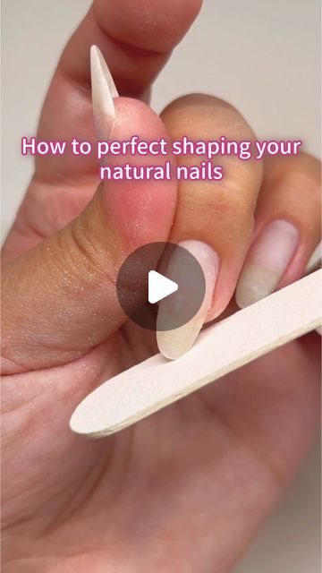 Sweetie Nail Supply on Instagram: "In this tutorial, we'll show you how to file your nails into your desired shape. Which shape is your favorite? 👀

Products featured:
Cuore Wooden Nail File 100/180 Grit

Check out the nail files we have available at www.sweetienailsupply.com

#nailtutorial #structuredmanicure #gelnails #koreangelnails #diami #sweetienailstyles #sweetienailsupply" Nail Shaped Acrylic, Shaping Your Nails, How To Shape An Almond Nail, Almond Nails Filing, How To File Your Nails Almond, How To Choose Nail Shape, How To Shape Your Nails To Almond, How To Cut Nails In Almond Shape, How To Round Nails