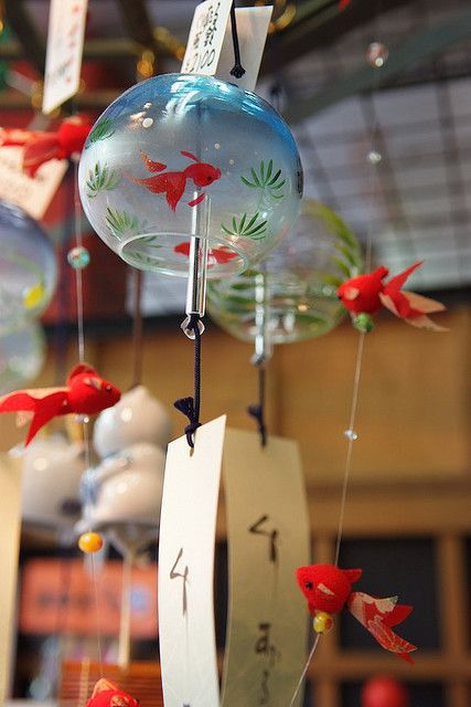 Wind Chime Japanese, Japanese Style Bedroom, Japanese Wind Chimes, Summer In Japan, Wind Bell, Japanese Festival, Japanese Home, Japanese Home Decor, Art Asiatique