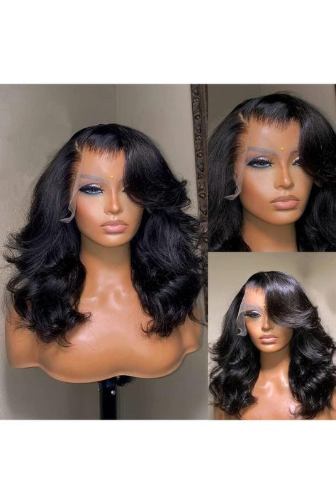 JFOOHD 16 Inch Body Wave Bob Wig Human Hair 13x4 HD Lace Frontal Wigs Body Wave Frontal Wigs for Black Women Glueless Body Wave Wigs Human Hair Pre Plucked 150% Density Natural Color Body Wave Bob Wig, Body Wave Bob, Body Wave Frontal, Frontal Wig Body Wave, Hd Lace Frontal Wigs, Wigs Body Wave, Hd Lace Frontal, Lace Frontal Wigs, Wigs Human Hair