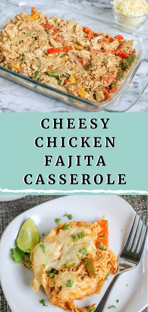 Sunday Casserole, Sunday Dinner Ideas Families, Fajita Casserole, Sunday Dinner Ideas, Chicken Fajita Casserole, Can Chicken Recipes, Casserole Chicken, Chicken Fajita, Sunday Meal Prep