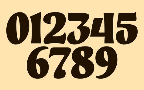 Font Ideas Numbers, Number Art Design, Fun Number Fonts, Aesthetic Numbers, Cool Number Fonts, Numeric Fonts, Best Number Fonts, Fonts Numbers, Number Typography