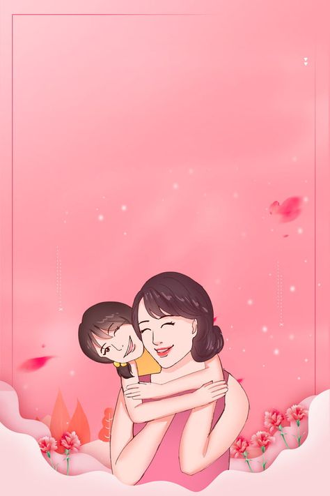 Background Thanksgiving, Happy Birthday Mama, Family Sketch, Mother Daughter Art, Mother's Day Theme, Pink Thanksgiving, Skin Care Pictures, Mother's Day Background, Thanksgiving Happy