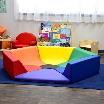 Church Toddler Room Ideas, Tutoring Space, Preschool Classroom Furniture, Library Kids Room, Kids Reading Corner, Reading Areas, Rainbow Playroom, Reading Nook Kids, Daycare Design