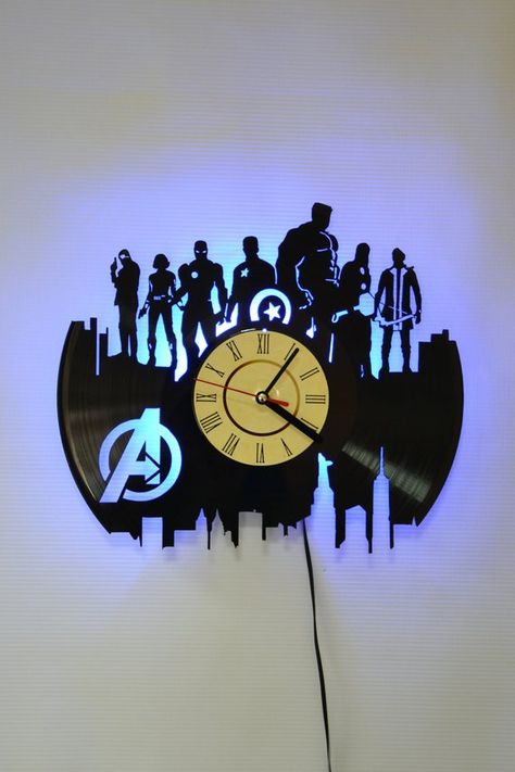 Avengers Marvel Movie Heroes Wall Light Night Light Function - Original Home Interior Décor - Wall Marvel Decor, Avengers Room, Hero Crafts, Marvel Room, Marvel Jewelry, Film Marvel, Marvel Clothes, Interior Decorating Tips, Interior Wall Decor