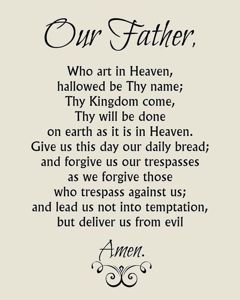 Prayer For Fathers, Our Father Prayer, Our Father Who Art In Heaven, Lord’s Prayer, Our Father In Heaven, Prayers For Children, Lord's Prayer, Our Father, The Lords Prayer