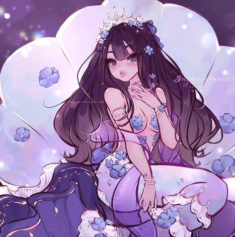 Day 2 of #Mermay ✨️🌸🧜‍♀️ Piece sold to Maybee🩷 Please do not use ✨️ ♡ #mermay2024 #mermaid #fantasyart #originalart #digitalart #mermaychallenge #animeart Mermaid Pfp, Mermaid Anime, Cute Drawlings, Pretty Mermaids, Mermaid Drawings, Beautiful Sketches, Cute Mermaid, Art Story, Cute Kawaii Drawings