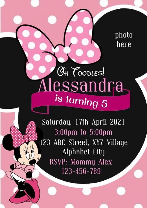 Create the perfect design by customizing easy to use templates in MINUTES! Easily convert your image designs into videos or vice versa! Browse through effective promotional flyers, posters, social media graphics and videos. Download web quality graphics for free! Prices start at $2.99 ONLY. Invitation Card Minnie Mouse, Minnie Mouse Birthday Invite Template, Mini Mouse Birthday Invitation Template, Mini Mouse Birthday Invitation, Free Minnie Mouse Invitations, Minnie Mouse Birthday Party Ideas 3rd Invitations, Mini Mouse Invitation Template, Free Editable Minnie Mouse Birthday Invitations, Minnie Mouse 3rd Birthday Invitations