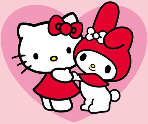 Hello Kitty & My Melody Wallpaper Sun, Hello Kitty Imagenes, 4k Images, My Melody Wallpaper, Hello Kitty Images, Hello Kitty Aesthetic, Melody Hello Kitty, Hello Kitty Characters, Kitty Drawing