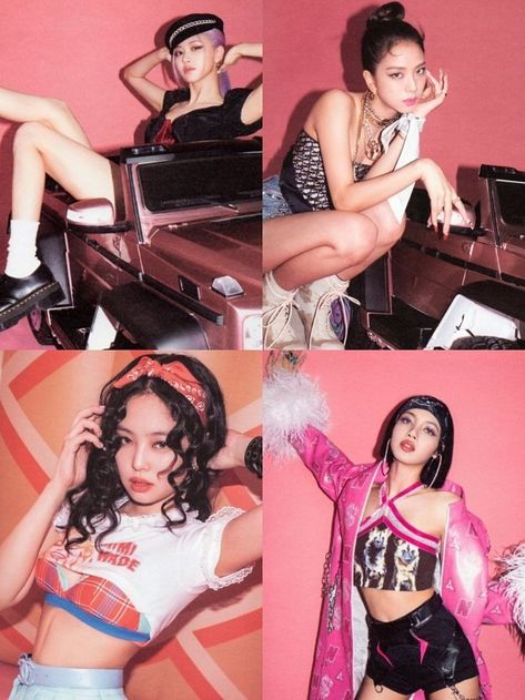 Blackpink Pink, Ariana Grande Photoshoot, Black Pink Songs, Jennie Lisa, Blackpink Photos, Black Pink Kpop, Blackpink Fashion, Blackpink Jisoo, Mode Style