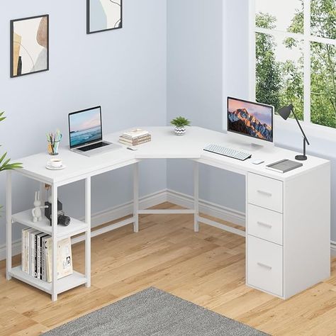 2 Person Desk Home Office L Shape, L Shaped Table Design, L Shaped Table Office, L Shaped Vanity Desk, L Desks, L Shape Study Table Design Bedroom, L Table Desk, Ikea White Corner Desk, L Shape Study Table Design