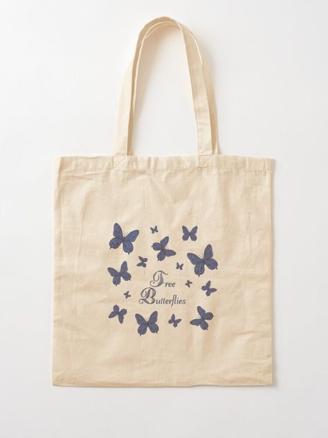 Tote bag, butterflies, pattern, free butterflies, Kaito, blue, yellow, freedom, fly, beauty, nature, picture, effect, wings, insect, lightness, summer, spring Wings Insect, Butterflies Pattern, Nature Picture, Cotton Bags, Beauty Nature, Butterfly Pattern, Pattern Free, Cotton Bag, Blue Yellow