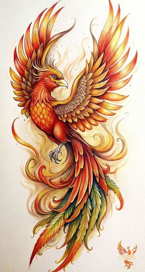 Fenix Bird Tattoo, Fenix Tattoo Design, Fenix Art, Ave Fenix Tattoo, Feniks Tattoo, Tato Phoenix, Phoenix Back Tattoo, Japanese Phoenix Tattoo, Most Beautiful Tattoos