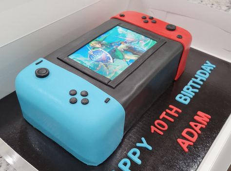 Video Games Cake Ideas, Gaming Themed Cake, Nintendo Cakes For Boys, Cake Gamer Birthday, Nintendo Switch Cakes For Boys, Nintendo Cake Ideas, Video Game Cakes For Boys, Gaming Cakes For Boys, Nintendo Switch Birthday Cake