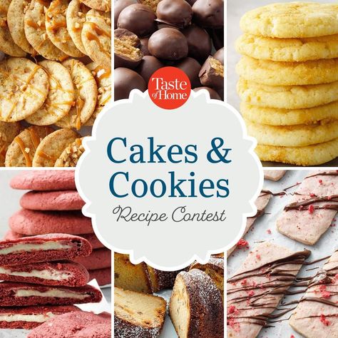 Presenting the Winners from Our Cakes & Cookies Contest Cookie Contest, Easter Dishes, Cookie Cake Recipe, Food Contest, Almond Bark, Coconut Almond, Pound Cake Recipes, Easter Brunch, Taste Of Home