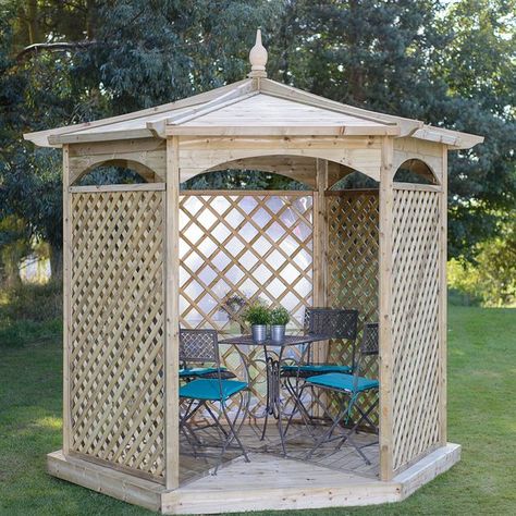 You'll love the Budleigh 3m x 3m Gazebo at Wayfair.co.uk - Great Deals on all Outdoor products with Free Shipping on most stuff, even the big stuff. Trellis Gazebo, Arbour Seat, Outside Benches, Corner Pergola, Wooden Garden Furniture, Wooden Gazebo, Corner Garden, Garden Arbor, Creative Gardening