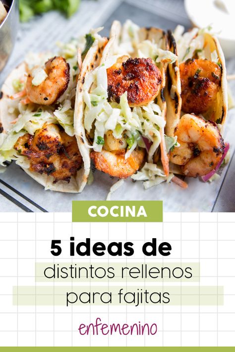 Distintas ideas de rellenos diferentes para #fajitas #recetas #comidamexicana Recipes Mexican, Fajita Recipe, Different Ideas, Tex Mex, Fajitas, Burritos, Mexican Food, Baked Potato, Tapas