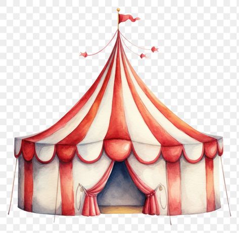 Circus Vintage Aesthetic, Circus Tent Drawing Easy, Circus Tent Painting, Circus Painting Ideas, Circus Aesthetic Drawing, Circus Tent Aesthetic, Tent Watercolor, Circus Tent Drawing, Circus Ephemera