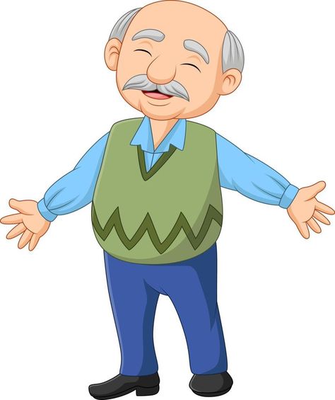 Cartoon happy senior elderly old man Old Man Cartoon Drawing, Man Cartoon Drawing, Old Man Cartoon, Happy Old Man, Man Clipart, Pumpkin Illustration, Man Cartoon, Man Vector, Man Illustration