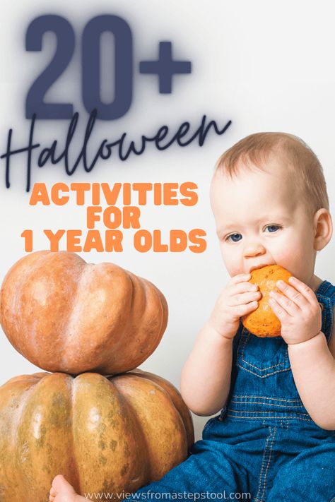 Here is a collection of halloween activities for 1 year olds including science, sensory play and arts and crafts. Halloween Activities For Baby Room, Halloween Crafts For 16 Month Old, Fall Crafts For 15 Month Old, Halloween Activities For 1 Year, Halloween Craft One Year Old, Halloween Party Ideas For Infants, Halloween Activities For 2 Year, Halloween Activity For Infants, Fall Crafts For 12 Month Olds