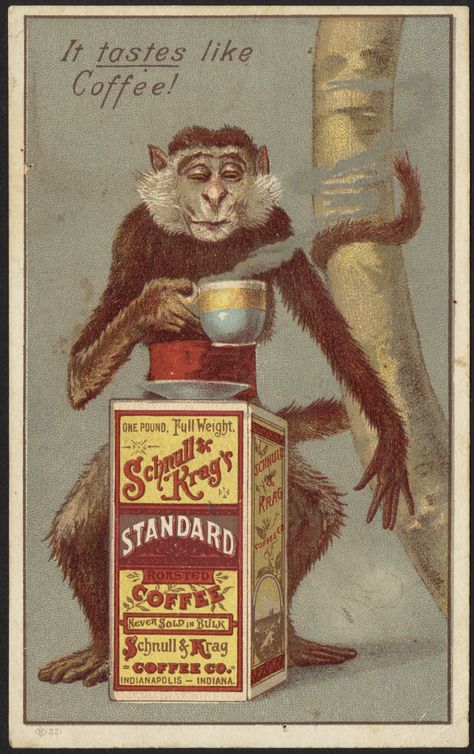 Más tamaños | It taste like coffee! Schnull & Kreg's Standard Roasted Coffee [front] | Flickr: ¡Intercambio de fotos! Vintage Coffee Poster, Waterslide Images, Coffee Advertising, Coffee Decor Kitchen, Edvard Munch, Coffee Poster, Roasted Coffee, Wooden Jigsaw, Wooden Jigsaw Puzzles