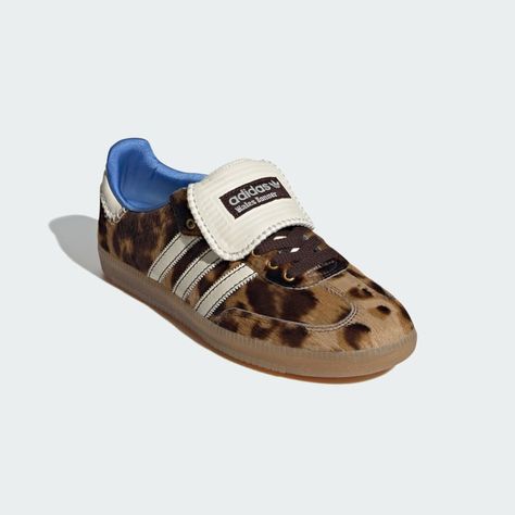 adidas Wales Bonner Samba Pony Leo Low Shoes - Brown | Unisex Lifestyle | adidas US Wales Bonner Adidas, Leopard Print Adidas, Wales Bonner Samba, Adidas Wales Bonner, Goblincore Aesthetic, Samba Shoes, Slouch Socks, Lucky Blue, Low Shoes