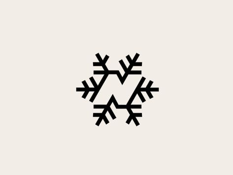 N & Snowflake logo by Malina Cosmica on Dribbble Snowflake Graphic Design, Snowflake Logo Design, Snow Logo, Texture References, Aurora Logo, Snowflake Logo, Jp Logo, Ski Logo, Winter Logo