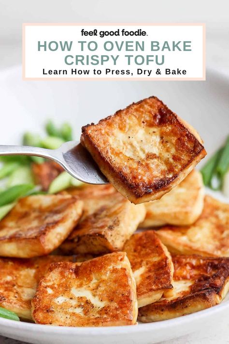 Roasting Tofu In Oven, Bake Tofu Oven, Baking Tofu In Oven, Crispy Tofu In Oven, How To Dry Tofu, How To Cook Tofu In Oven, Baked Tofu Recipes Healthy, Oven Tofu Recipes, Oven Baked Tofu Recipes