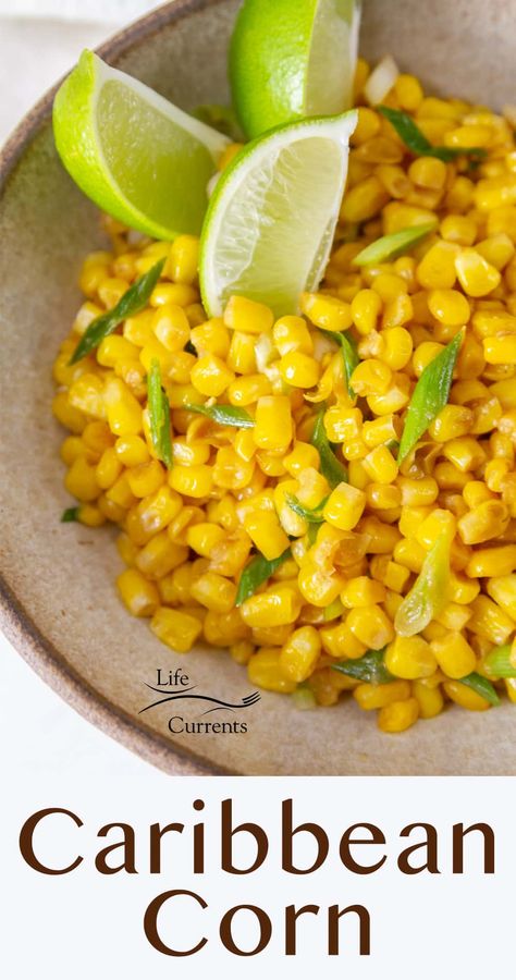 Indulge in a mouthwatering Caribbean Corn side dish that will transport your taste buds to paradise! This easy-to-make recipe combines the vibrant flavors of the Caribbean with the sweet crunch of fresh corn. Corn Sides For Fish, Caribbean Bbq Party, Island Vegetable Recipes, Carribean Jerk Chicken Sides, Jamaican Vegetable Recipes, Jamaican Side Dish Recipes, Caribbean Menu Ideas, Carribean Food Sides, Caribbean Sweet Potato Recipes