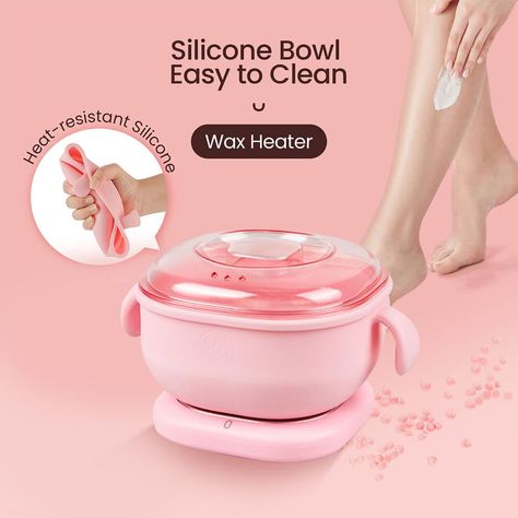 Portable Silicone Wax Warmer 400ML Foldable Wax Heater Hair Removal Wax Machine SPA Body Epilator Paraffin Wax Pot for Travel Wax Spa, Wax Heater, Wax Machine, Hair Removal Wax, Wax Pot, Spa Body, Wax Heaters, Wax Bean, Travel Hairstyles