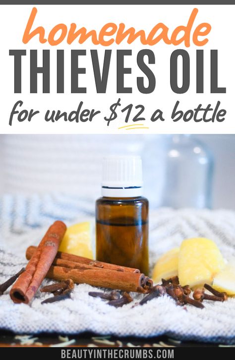 Learn how easy and inexpensive it is to make your own Thieves oil blend for $30 cheaper (without compromising quality)! This traditional Thieves oil recipe is amazing for cleaning, disinfecting, clarifying, and reducing inflammation. Add this DIY Thieves oil to cleaners, hand soap, hand sanitizer, laundry detergent, and so many other things to fight illness naturally without toxins. Thieves Essential Oil Recipe, Thieves Oil Recipe, Theives Oil, Diy Thieves, Homemaking Hacks, Diy Oat Milk, Thieves Oil, Thieves Cleaner, Natural Cleaning Recipes