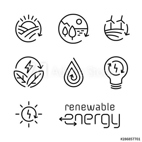 Renewable Energy Poster, Renewable Energy Activities, Renewable Energy Design, Energy Logo Design, Energy Poster, Environmental Posters, Solar Quotes, Energy Facts, Renewable Energy Resources