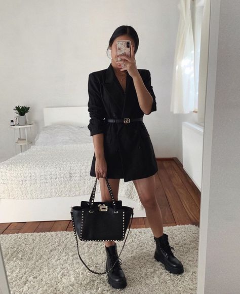 Chique Outfits, Populaire Outfits, Looks Black, All Black Outfit, Mode Inspo, Outfit Goals, Fall Fashion Outfits, Basic Outfits, Mode Inspiration