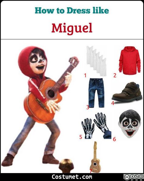 Miguel Halloween Costume, Diy Coco Costume Ideas, Miguel From Coco Costume, Miguel Coco Halloween Costume, Coco Family Halloween Costumes, Coco Costume Ideas, Coco Halloween Costume, Coco Cosplay, Coco Outfit