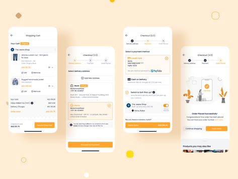 Order Placement | Marketplace UI/UX Mobile Design by Saleh Riaz Qureshi on Dribbble Ux Mobile Design, Search Ui, Desain Ux, Card Ui, Desain Ui, Ux Mobile, Mobile App Design Inspiration, Directory Design, Mobile Ui Design