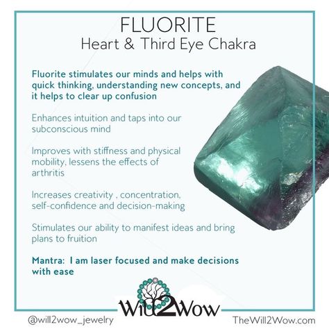 Fluorite Meaning, Woo Woo, Crystal Guide, Crystals Healing Properties, Spiritual Crystals, Gemstone Meanings, Crystal Therapy, Healing Crystal Jewelry, Crystal Healing Stones