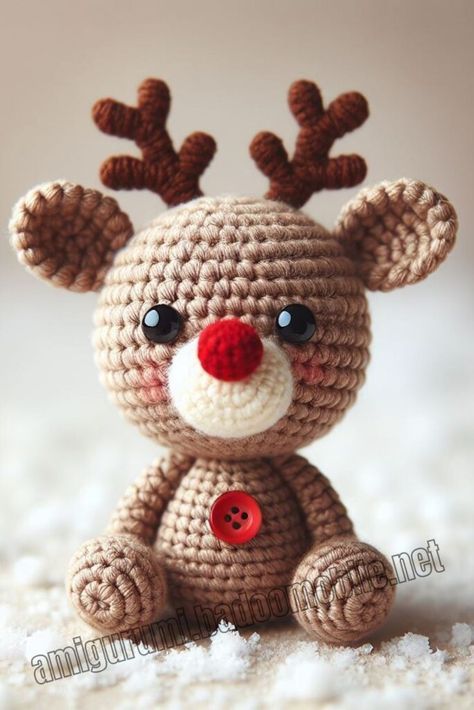 Amigurumi Reindeer Keychain Free Pattern-2 Reindeer Amigurumi Free Pattern, Amigurumi Free Pattern Christmas, Reindeer Crochet Pattern Free, Amigurumi Christmas Free Pattern, Plush Amigurumi Free Pattern, Crochet Reindeer Pattern Free, Reindeer Crochet Pattern, Reindeer Amigurumi, Amigurumi Reindeer