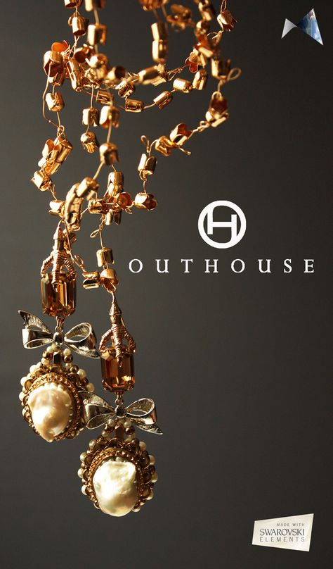 Embrace classic vintage glamour with jewellery by Sasha  Kabia for Outhouse. Outhouse Jewellery, Manish Arora, Harvey Nichols, Ear Rings, Vintage Glamour, Classic Vintage, Luxury Branding, Charm Bracelet, India