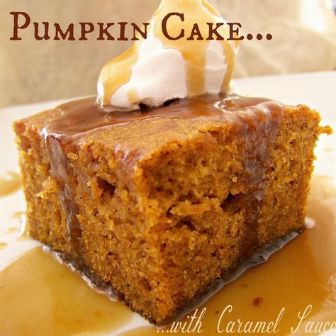 Sugar Glaze Recipe, Pumkin Cake, Cake With Caramel Sauce, Pumpkin Coffee Cake, Cake With Caramel, Pumpkin Coffee Cakes, Brown Sugar Glaze, Sugar Glaze, Pumpkin Coffee