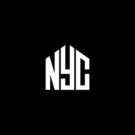 NYC letter logo design on BLACK background. NYC creative initials letter logo concept. NYC letter design. Nyc Logo Design, Nyc Logo, Initials Logo, Letter Design, Letter Logo Design, Logo Concept, Initial Letters, Letter Logo, Lettering Design