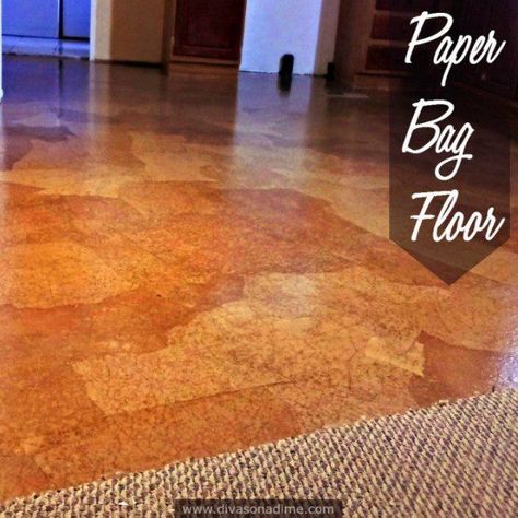 Paper Bag Floor, Step by Step Tutorial How to Make a Paper Bag Floor Paper Bag Floor, Brown Paper Bag Floor, Make A Paper Bag, Paper Bag Flooring, Paper Flooring, How To Make A Paper Bag, Diy Paper Bag, Paper Grocery Bags, Brown Paper Bag