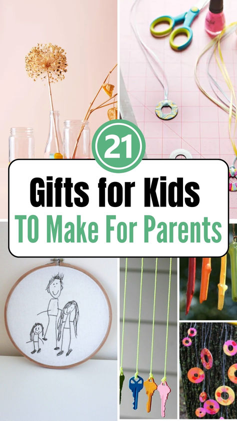 21 Gifts for Kids to Make for Parents – Best Case Parenting Gifts To Make For Parents From Kids, Grandkids Crafts For Grandma, Easy Gifts For Parents From Students, Sentimental Crafts For Kids, Photo Gifts For Parents, Father Daughter Craft Ideas, Gifts For Children To Make For Parents, Diy Gift For Parents From Kids, Kids Gift Crafts