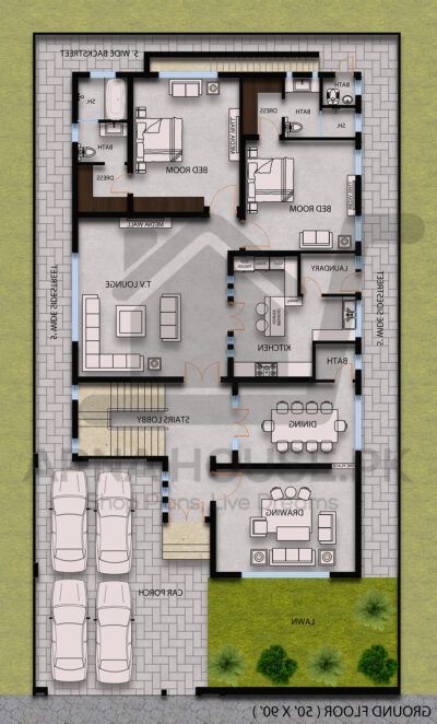 Modern Double Storey House, Double Storey House Design, Double Storey House Plans, Single Storey House Plans, Twin House, Building Design Plan, Apartment Designs, Duplex Floor Plans, 2bhk House Plan