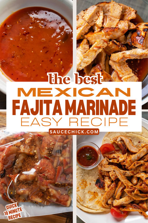 Fajita Marinade Recipe Barbacoa Marinade Recipe, Fajita Marinade Chicken, Mexican Fajita Marinade, Fajita Sauce Recipe, Fajita Marinade Recipe, Fajitas Marinade, Chicken Fajita Marinade, Beef Fajita Marinade, Fajita Sauce