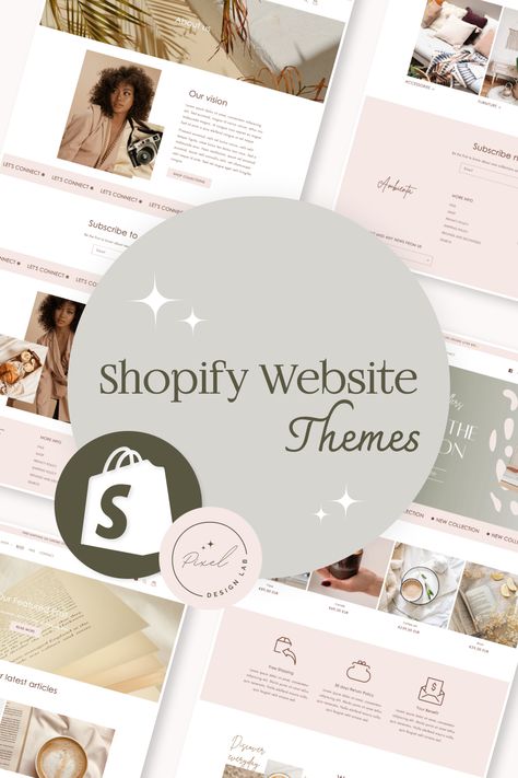 A Pin offering Shopify website theme in an Etsy shop. Shopify Theme Templates, Website Design Ideas, Branding Kits, Shopify Website Design, Shopify Website, Brand Kit, Website Themes, Shopify Theme, Canva Templates