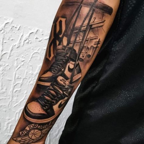 Westcoast Tattoo Ideas, Louisiana Tattoo Ideas, Louisiana Tattoo, Jordan Tattoo, Hip Hop Tattoo, Basketball Tattoos, Houston Tattoos, Trash Polka Tattoo Designs, Black Men Tattoos