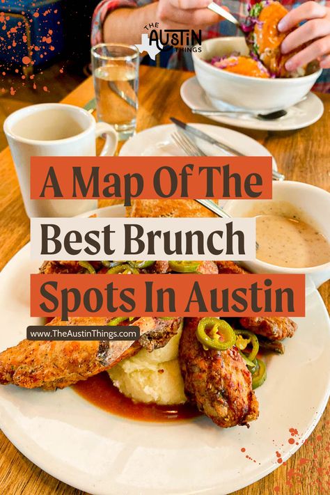 If you're looking to experience the best brunch spots in Austin, you've come to the right place. From classic breakfast tacos to mouthwatering international dishes, Austin offers an array of brunch possibilities. The Austin Things has put together an extensive map of the best brunch spots in the capital city - highlighting popular restaurants, unique finds, and must-try dishes. See the map at TheAustinThings.com for the ultimate brunch experience. Austin Brunch, Homemade Corn Tortillas, Breakfast Places, Brunch Places, Boozy Brunch, Brunch Restaurants, Brunch Cocktails, Downtown Austin, Breakfast Tacos