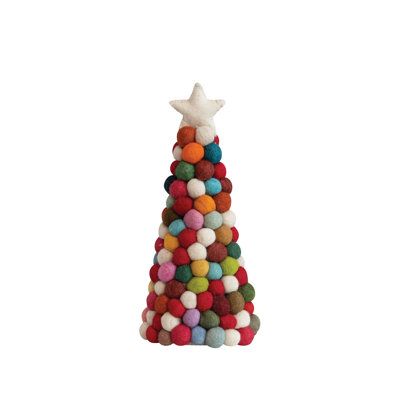 Felt Pom Pom, Pom Pom Tree, Christmas Lamp, Rainbows Christmas, Tabletop Christmas Tree, Felt Christmas Tree, Pom Pom Garland, Christmas Classroom, Holiday Christmas Tree