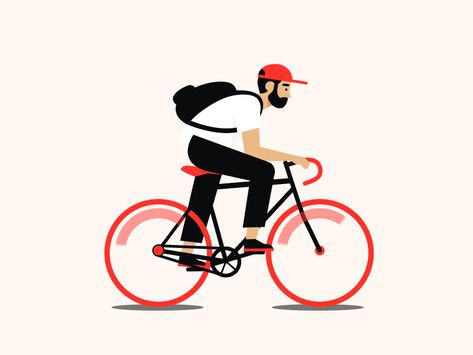 Bike Bicycle Illustration, Bike Illustration, Bike Photography, Riding Bike, Winter Cycling, Motion Graphics Design, Enjoy The Ride, 인물 드로잉, Cool Bicycles