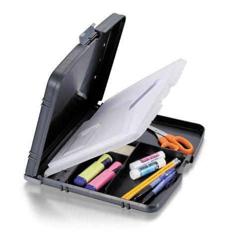 Clipboard With Storage, Clipboard Storage, School Materials, Recycle Box, Pens And Pencils, Portable Storage, Box Card, Clipboard, File Folder